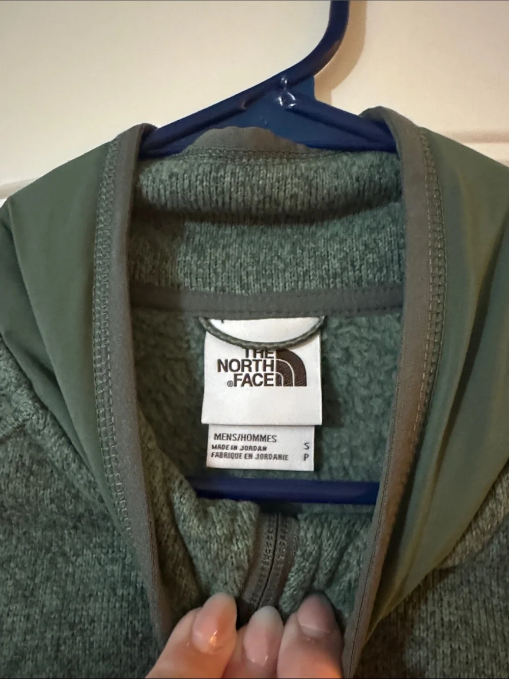 The North Face Men’s Olive Green Half-Zip Fleece
